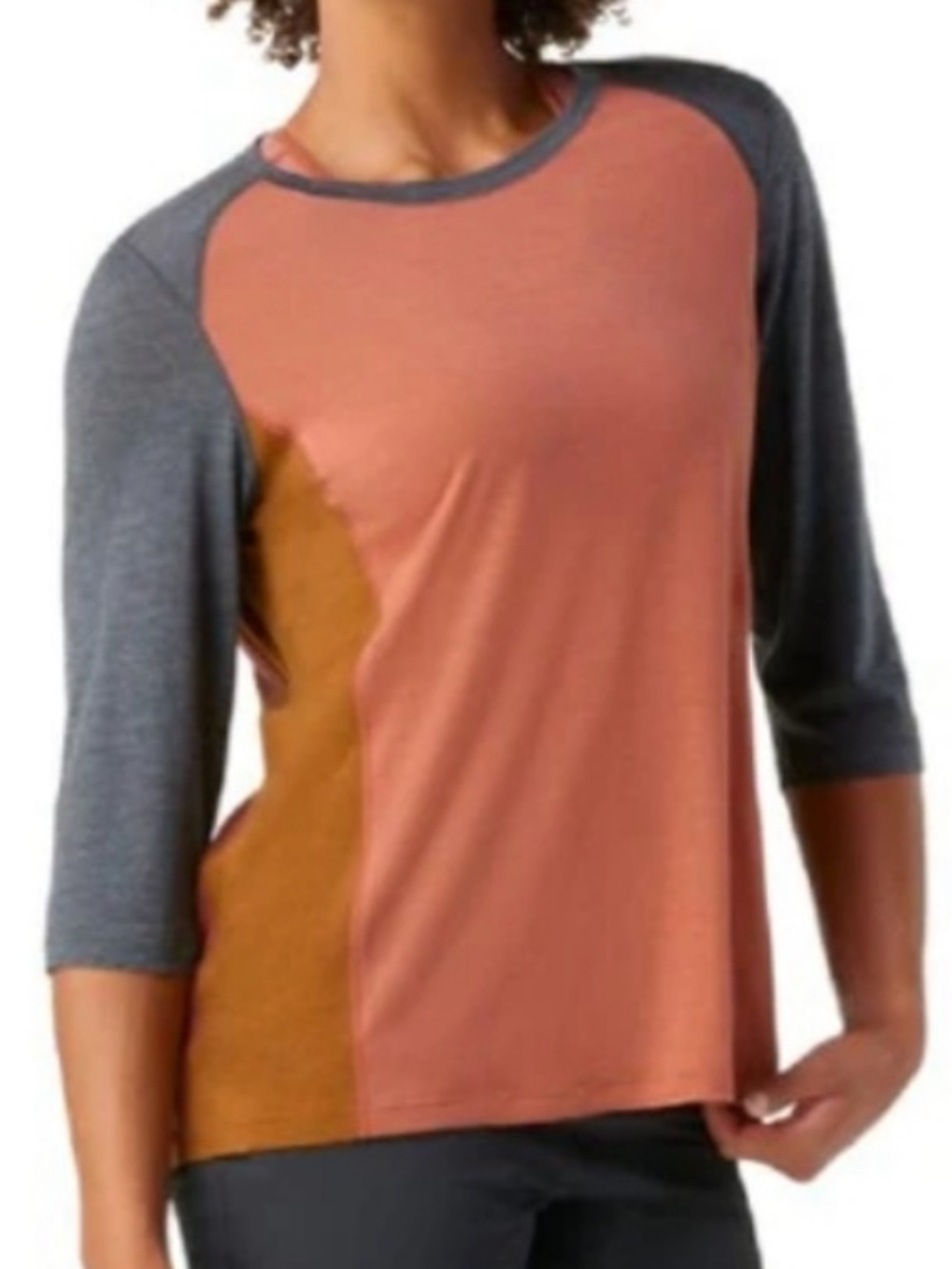 Smartwool Ultralite 3/4 Sleeve Mountain Bike Tee In Copper | Size S
